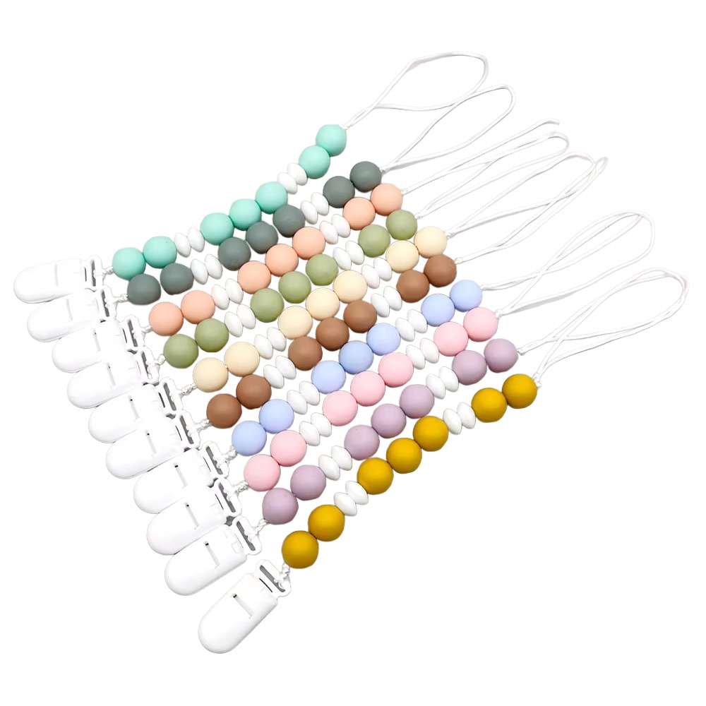 Baby Food Pacifier - Clips de plástico para chupete de
