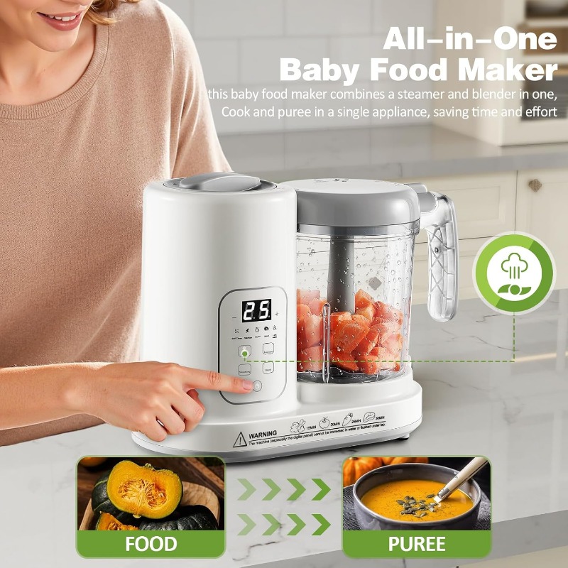 Robot de Cocina para Bebés 4 e - Baby Food Blender And Steamer reseña y precio