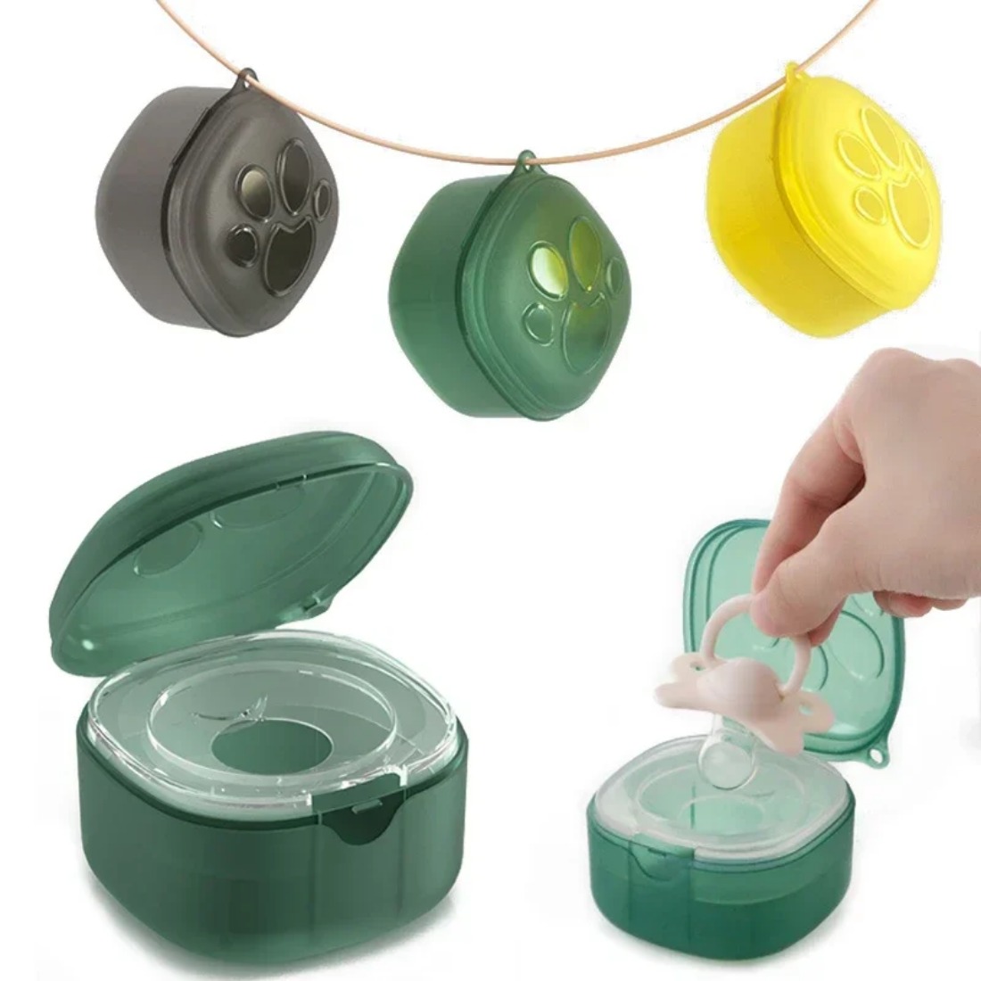 Caja de chupete de silicona de - Baby Food Pacifier reseña y precio