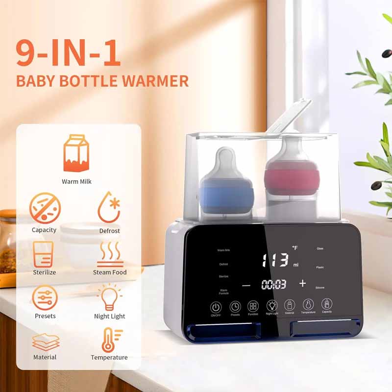 Calentador de leche materna mu - Baby Food Blender And Steamer reseña y precio
