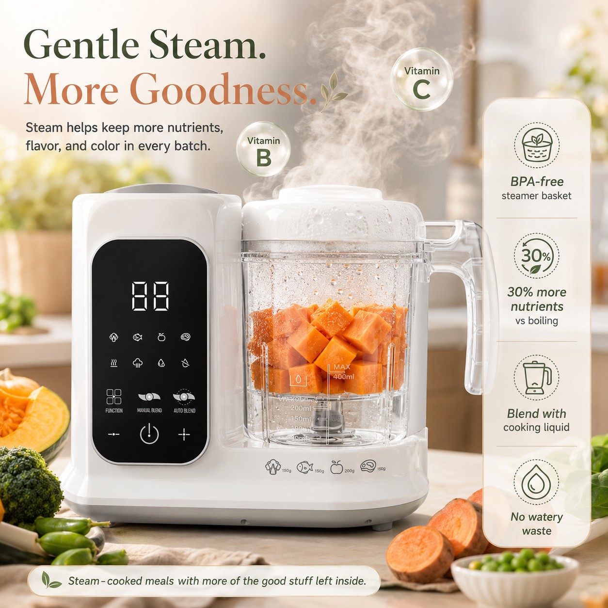 Unidad para Preparar Alimentos - Baby Food Blender And Steamer reseña y precio