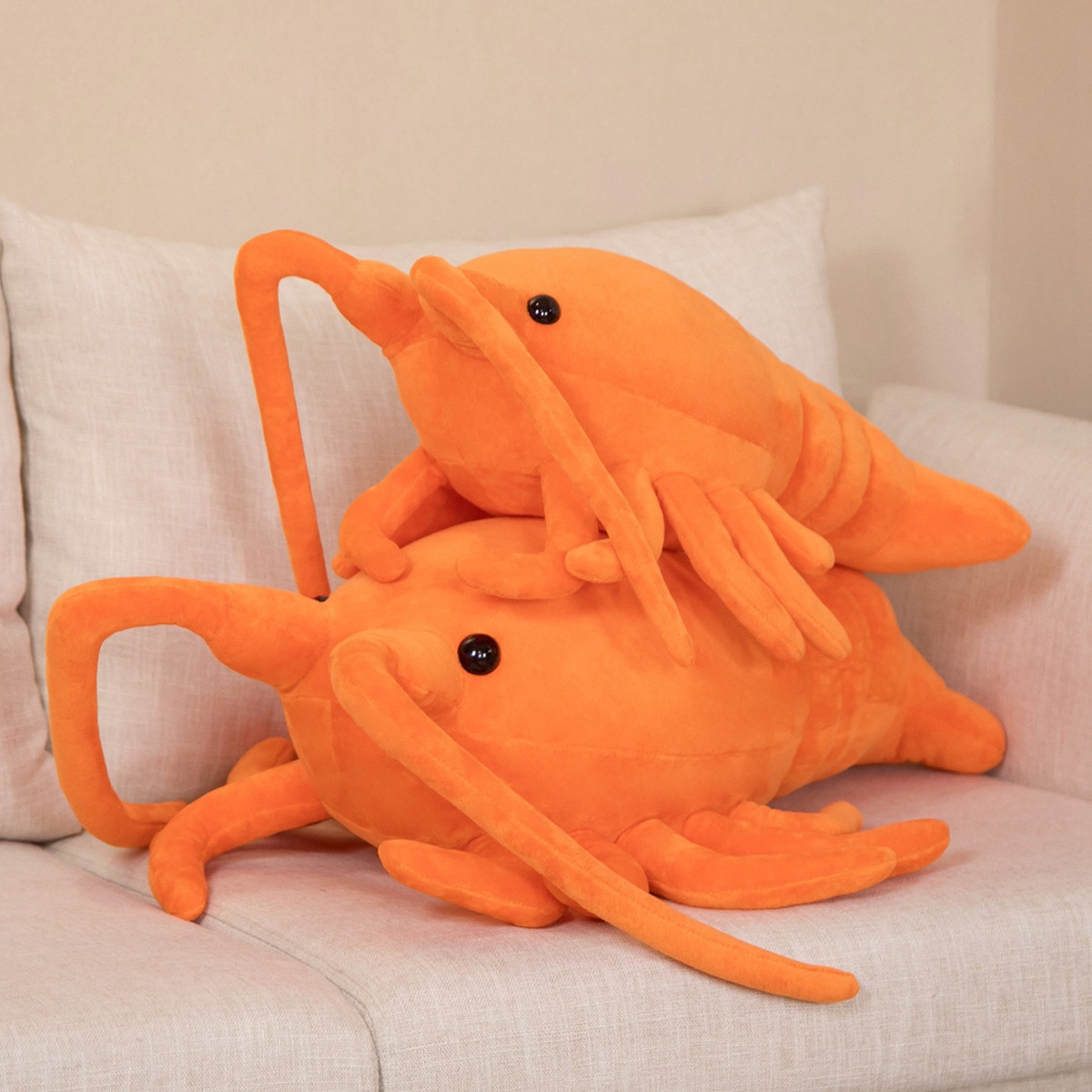 Peluches de langosta roja Kawa - Baby Food Shrimp reseña y precio